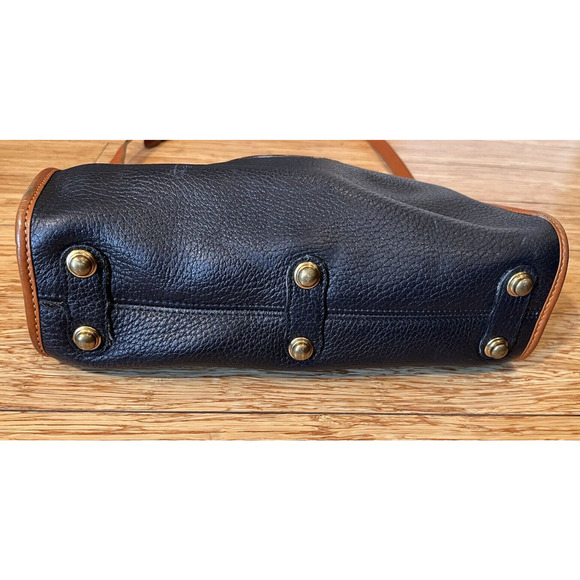 Dooney & Bourke USA Classic Crossbody Bag Pebble Gold Tone / Black Vintage - Picture 15 of 16